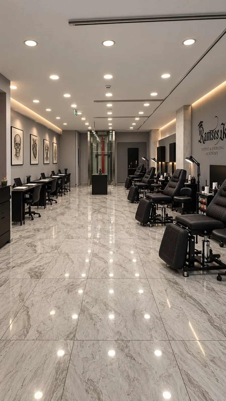 Akademi salonunun genel görünümü